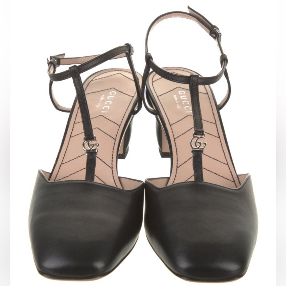 Gucci Leather Slingback Heels - Picture 3 of 5
